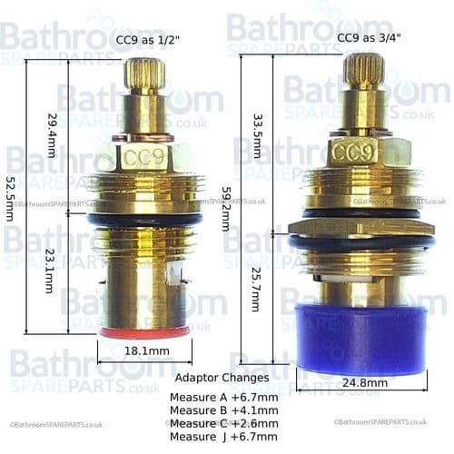 1/2" To 3/4" Disc Adaptor DISCADAP