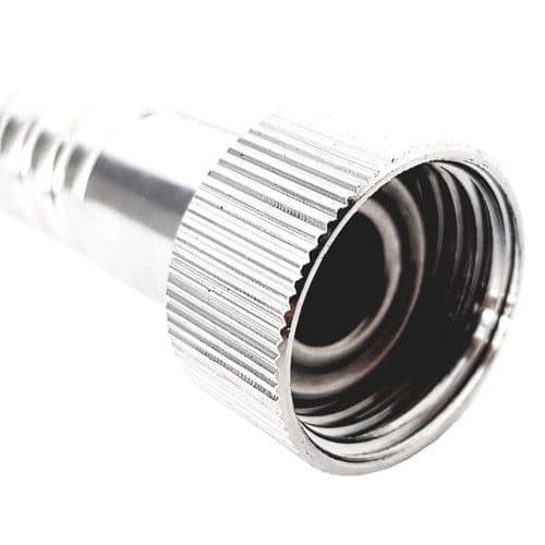 1.5m Chrome on Metal Shower Hose 6mm Bore H5C