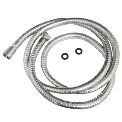 1.75m Chrome on Metal Shower Hose High Pressure  FlexInox