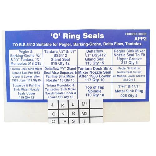 146 Piece O Ring Spares Box 679APP2