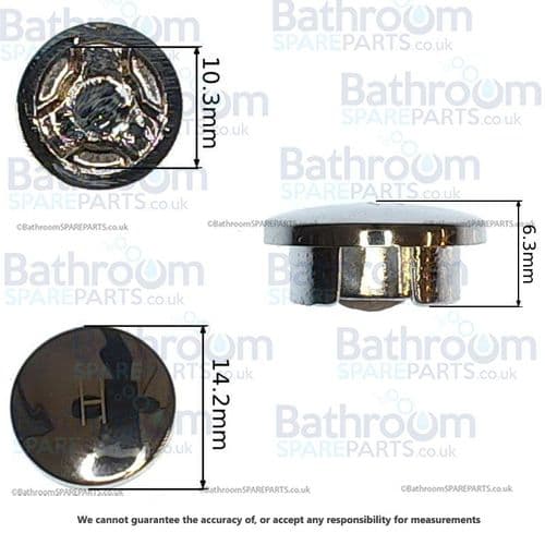 14mm Cold Push In Chrome Plastic Indice EBCH0017