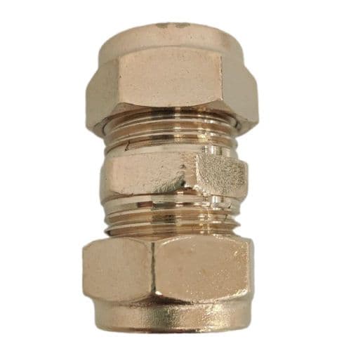 15mm Ultra Gold plated Compression Coupling GLD/345