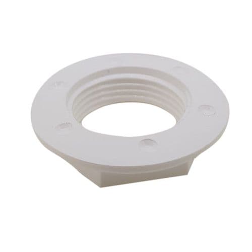 3/4" BSP Thread Plastic White Flanged Back Nut EBBACK025