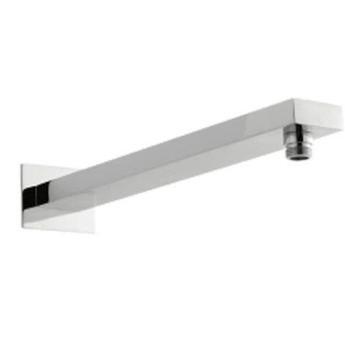 355mm Chrome Rectangular Wall Arm 805058