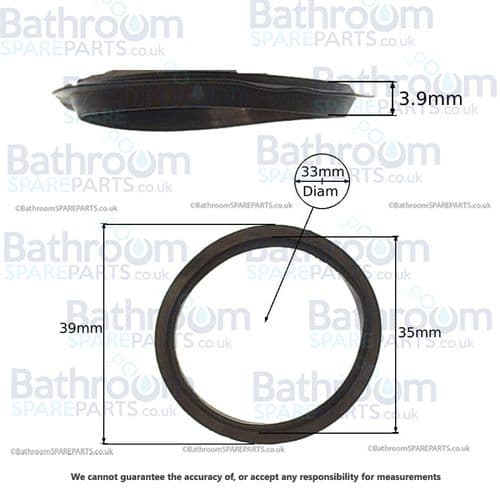 39mm Bath/Basin Clicker Waste Seal BSPCLICK0012
