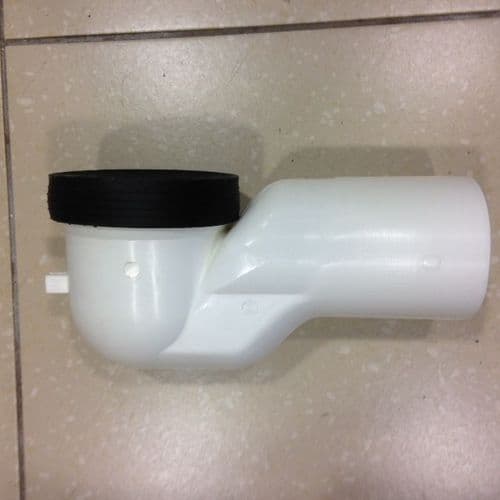 4" Offset Pan Connector Spigot end DOP