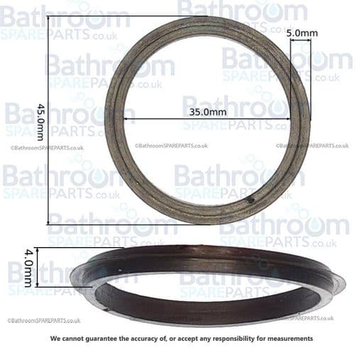 45mm Bath Clicker Waste Seal CLICK015