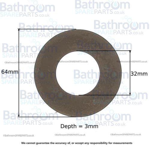 64mm Flush Valve Washer BSPFW002