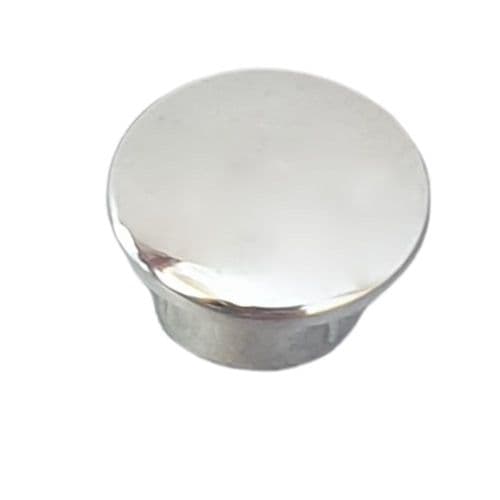 9mm Push In Chrome Plastic Cover Cap EBCH0020