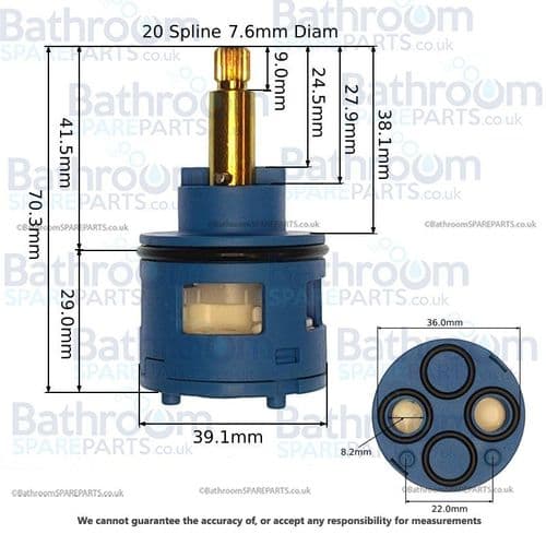 Abacus 2 Way Diverter Cartridge ABSP-10-0006