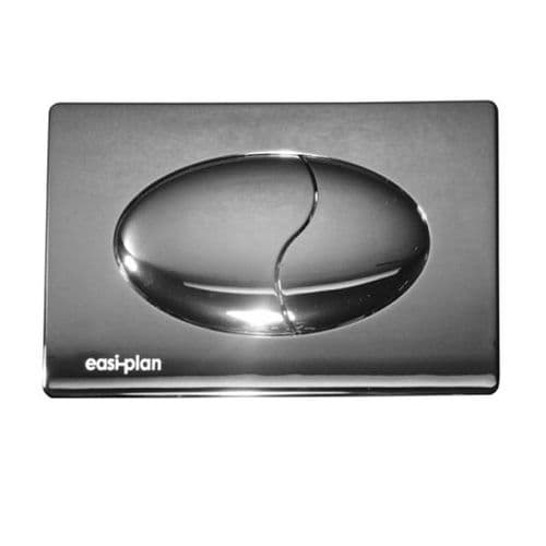 Abacus Easi-Plan Deco Flush Plate Chrome For 820mm & 980mm WC Frames Only EPPR-05-05CP
