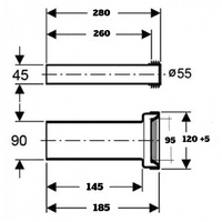 Abacus Easi-Plan Wc Frame Pan and Flush Pipe Connector Set ABSP-20-0028