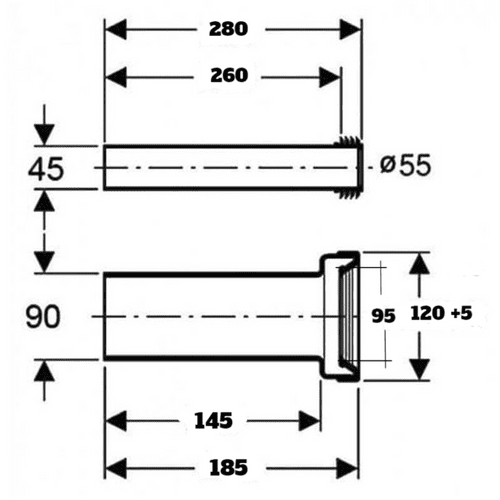 Abacus Easi-Plan Wc Frame Pan and Flush Pipe Connector Set ABSP-20-0028