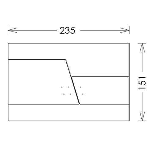 Abacus Easi-Plan Zone Flush Plate Chrome EPPR-10-05CP