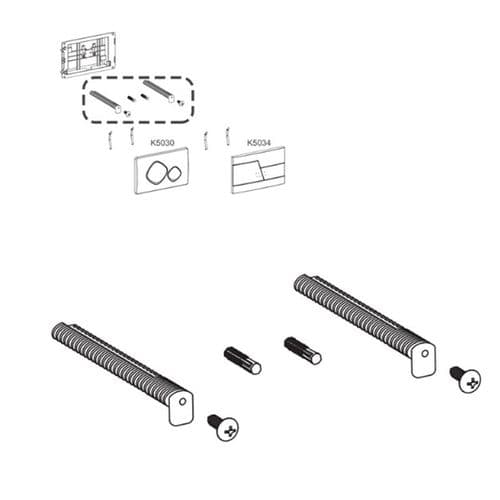 Abacus Fixation Set For Pre-2016 820/980mm Cistern With Trend/Iso Push Plate ABSP-20-0202