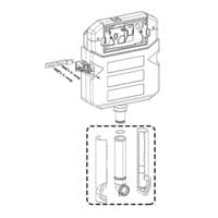 Abacus Flush Pipe With Cover and Seal Used with K301D Cistern Only  ABSP-20-0074