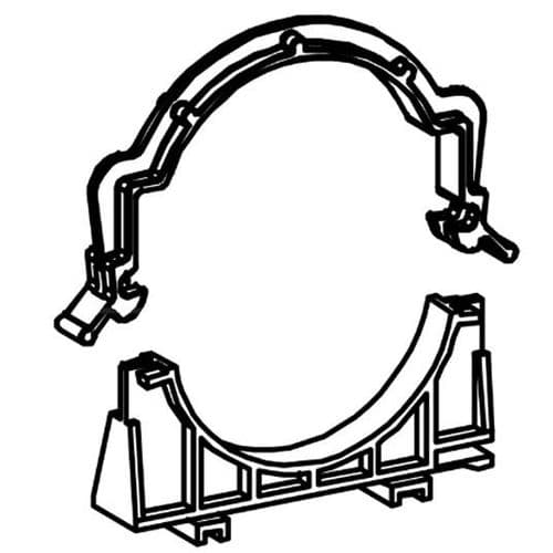 Abacus Soil Pipe Clip - 2 Piece For 820 980 And 1180mm Wc Frames ABSP-20-0030
