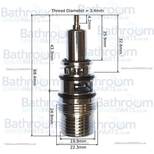 Adora Feel Diverter for The Bath Shower Mixer (For MBFE422D) MB1028