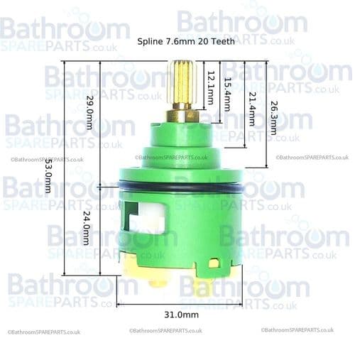 Adora Fusion Diverter Cartridge For The Metro Multifunction Valve (For MB500RM) MB1086