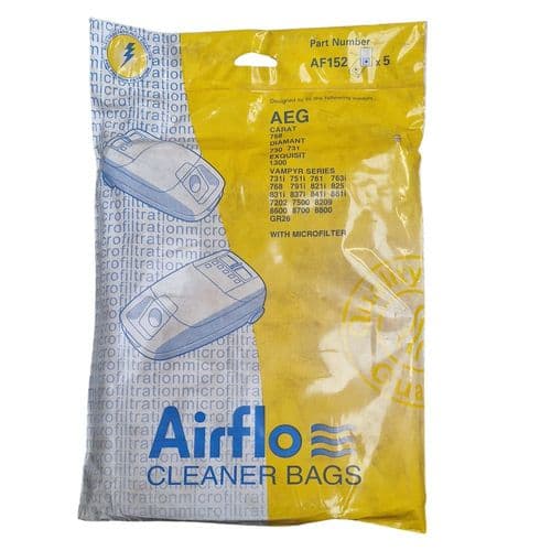 AEG Airflo  Cleaner Bags with filter AF152X5