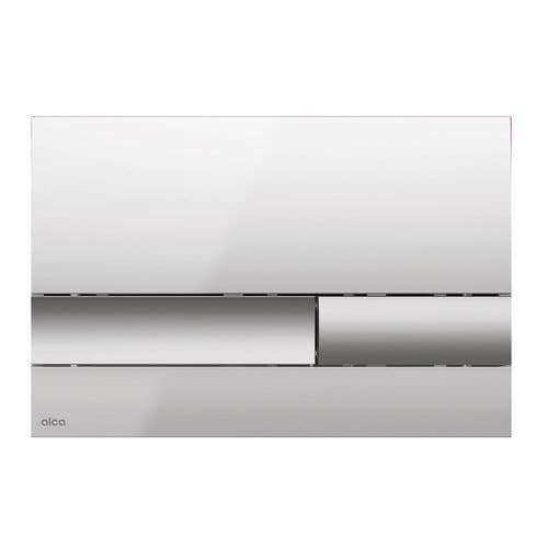 Alca Plast Basic 17 Flush Plate Inline Matt Chrome M1732