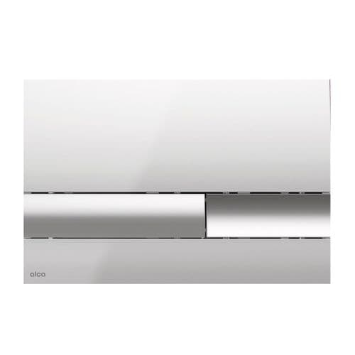 Alca Plast Basic 17 Flush Plate Inline Polished Chrome M1741