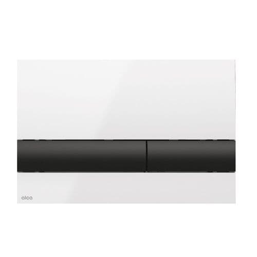 Alca Plast Basic 17 Flush Plate Inline White & Black M1710-8