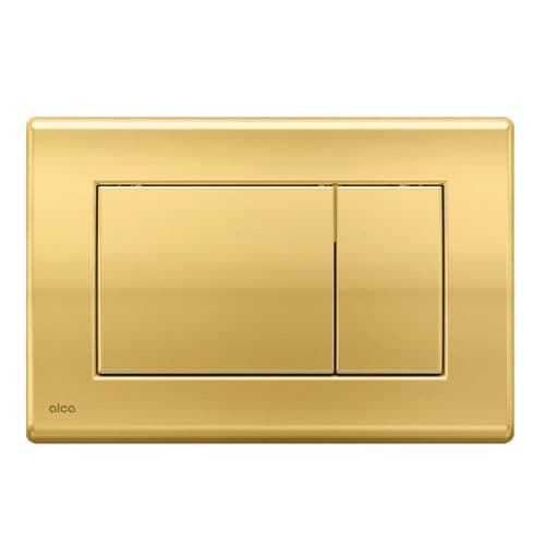 Alca Plast Basic 2 Flush Plate Polished Gold M275