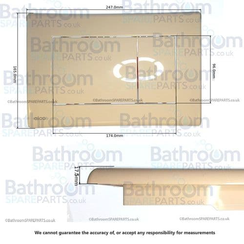 Alca Plast Basic 2 Flush Plate White M270