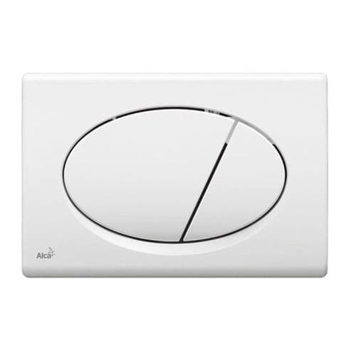 Alca Plast Basic 7 Oval Flush Plate White M70