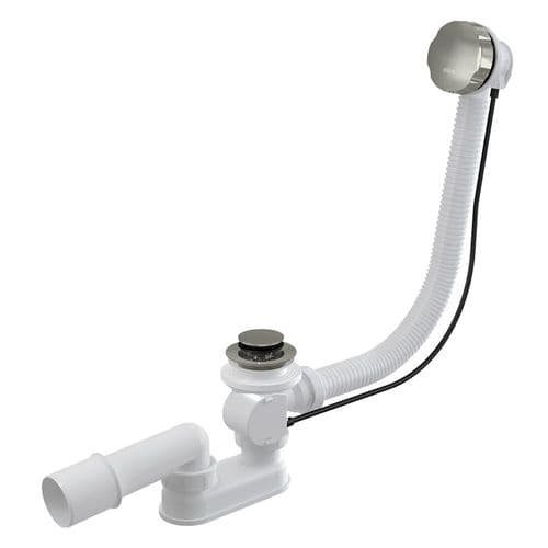 Alca Plast Basic Bath Waste & Trap Polished Nickel A55K-N-P