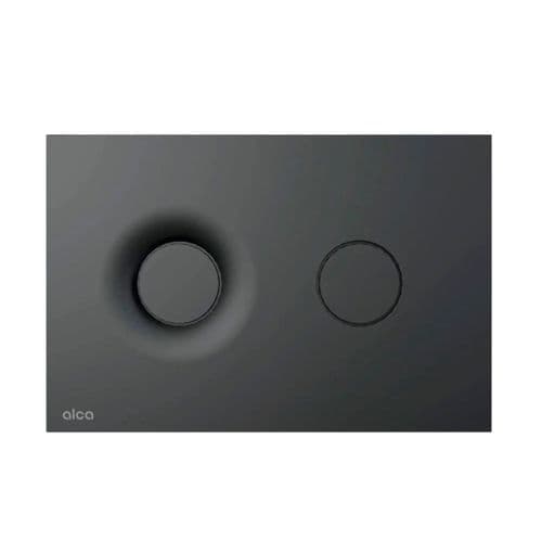Alca Plast Dot Dot Flush Plate Matt Black M1978