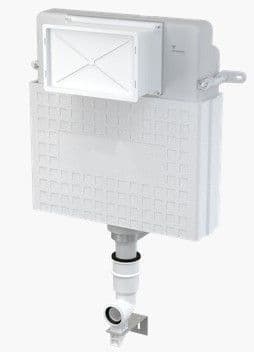 Alca Plast Floor Standing Concealed WC tank Basic model inc chrome Flush Plate A112M71