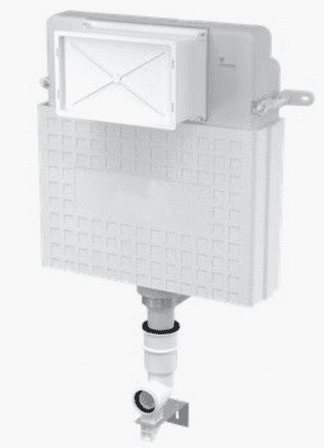 Alca Plast Floor Standing Concealed WC tank Basic model inc chrome Flush Plate A112M71