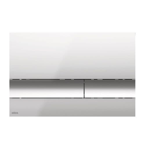 Alca Plast Flush Plate Inline Polished Chrome M1721-2