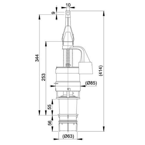 Alca Plast Flush Valve A06E