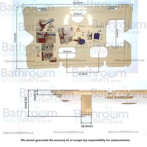 Alca Plast Inner Plate for WC Tablet Dispenser MN0867-ND