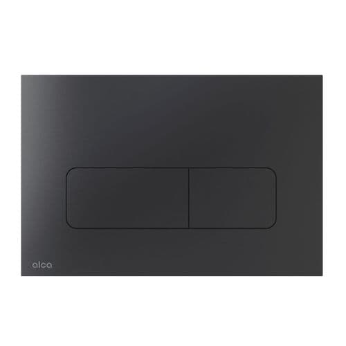 Alca Plast Moon Flat Flush Plate Matt Black MOON-BLACK