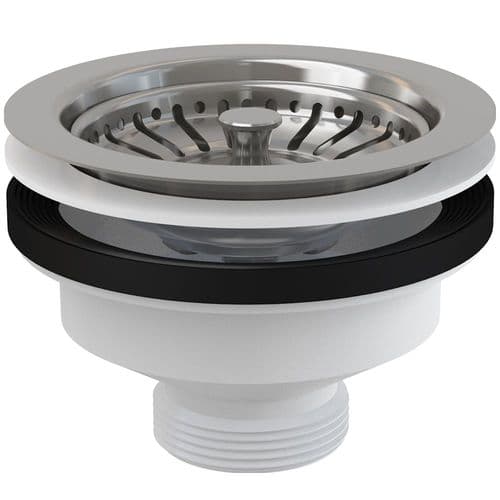 Alca Plast Sink Waste G 6/4″ with Ø115mm SS Grid A37