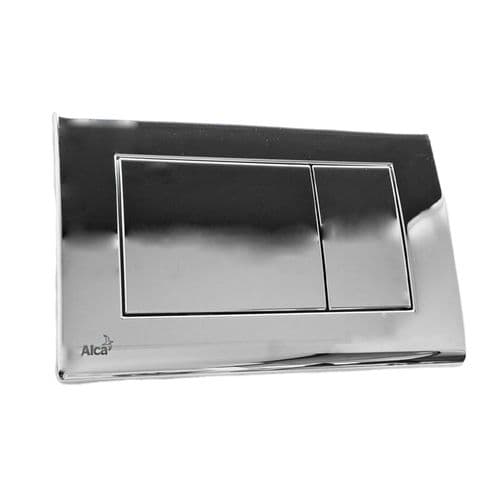 Alca Plast Square Dual Flush  ABS Chrome Flush Plate M271
