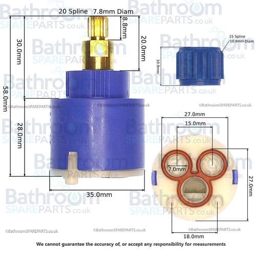 Alpi GO106 Bath Shower Mixer On/Off Valve CR010NC
