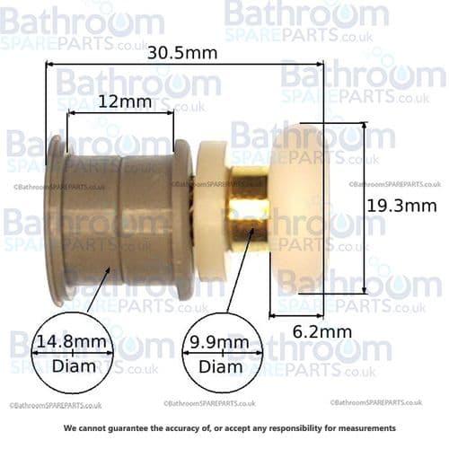 Aqata Exclusive Solutions ES Set of 2 Sliding Door Wheels ES-SDW