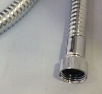 Aqualisa 1.50m Metal Shower Hose Post 1991: Chrome 164516
