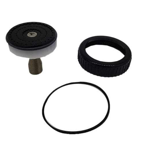 Aqualisa Black/Chrome Nut & Spring 023301