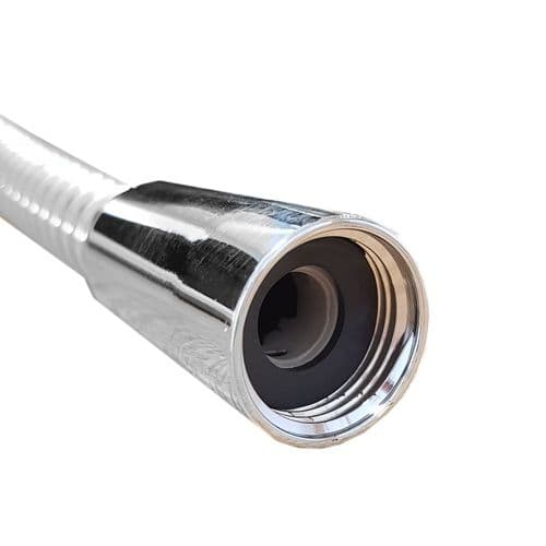 Aqualisa Chrome 1.0m x 11mm Con-to-Nut PVC Shower Hose 900413