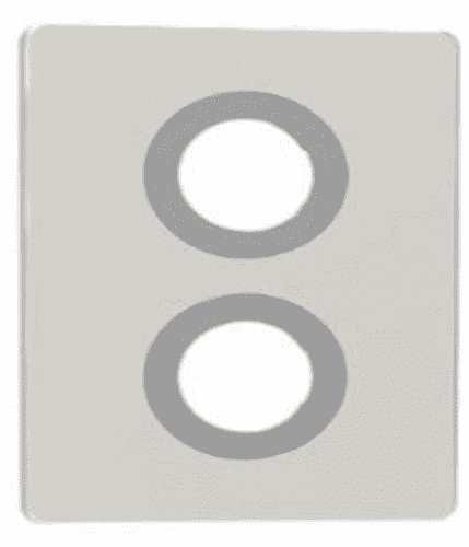 Aqualisa Chrome Wall Plate (plus ABS insert and compression plate) Single outlet 911201