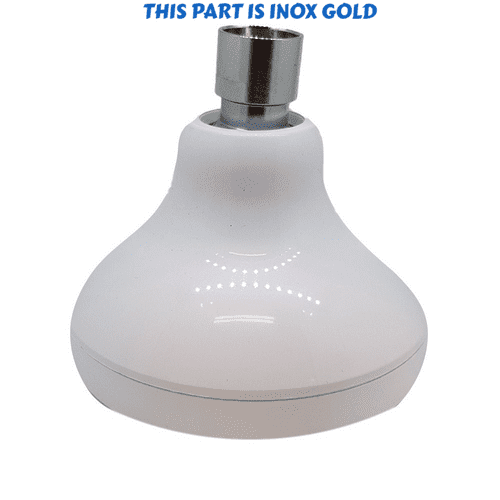 Aqualisa Fixed Inox /White Shower Head 164629