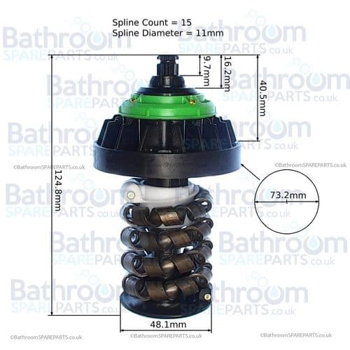 Aqualisa High Pressure Cartridge (Green) 022803