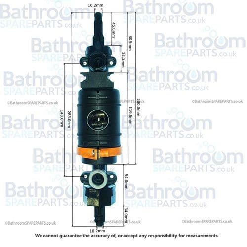 Aqualisa Opto Thermostatic cartridge - Gravity - Orange - 265509