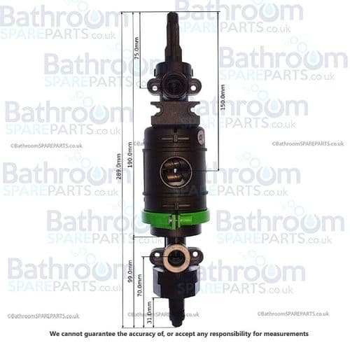 Aqualisa Opto Thermostatic Cartridge - High Pressure - Green - 265501